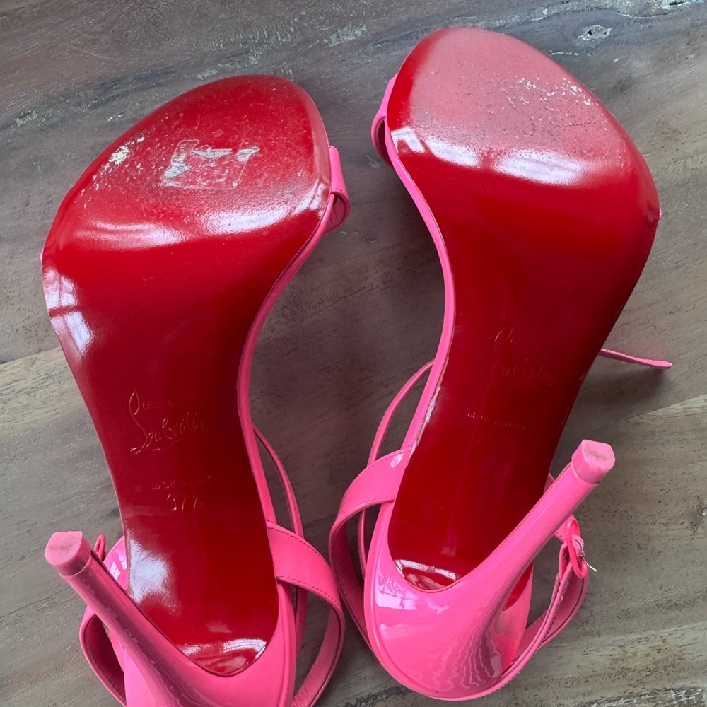 Christian Louboutin Fuchsia Heels 37.5 - Picture 6 of 10